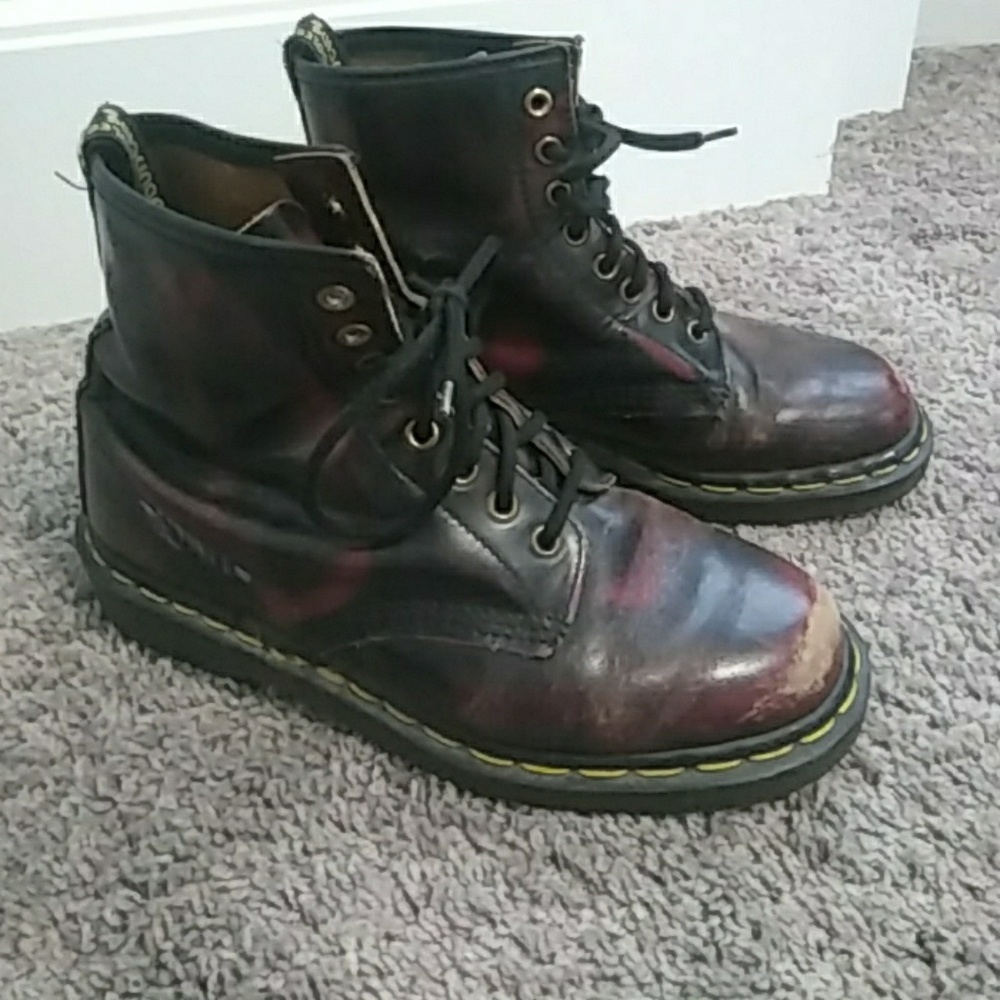 Vintage Original Maroon/Black Dr Martens
